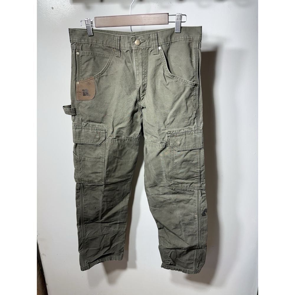 Wrangler Riggs Workwear Heavy Duty Cargo Pants 32x30 Green